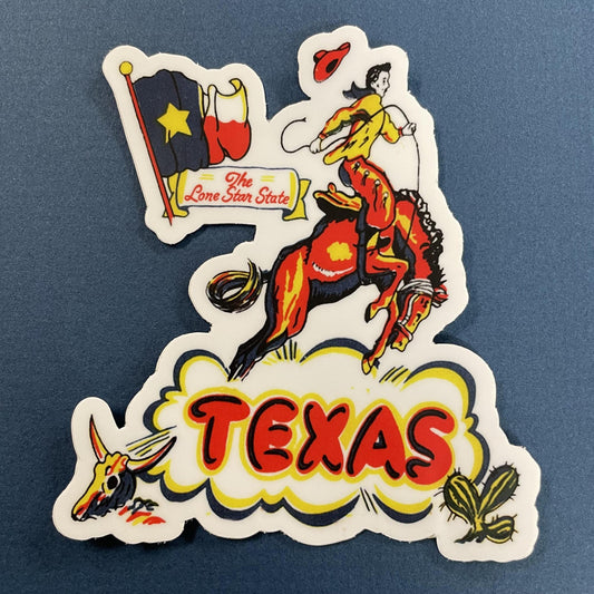 Retro Texas Sticker- R&W Kitchen Co.