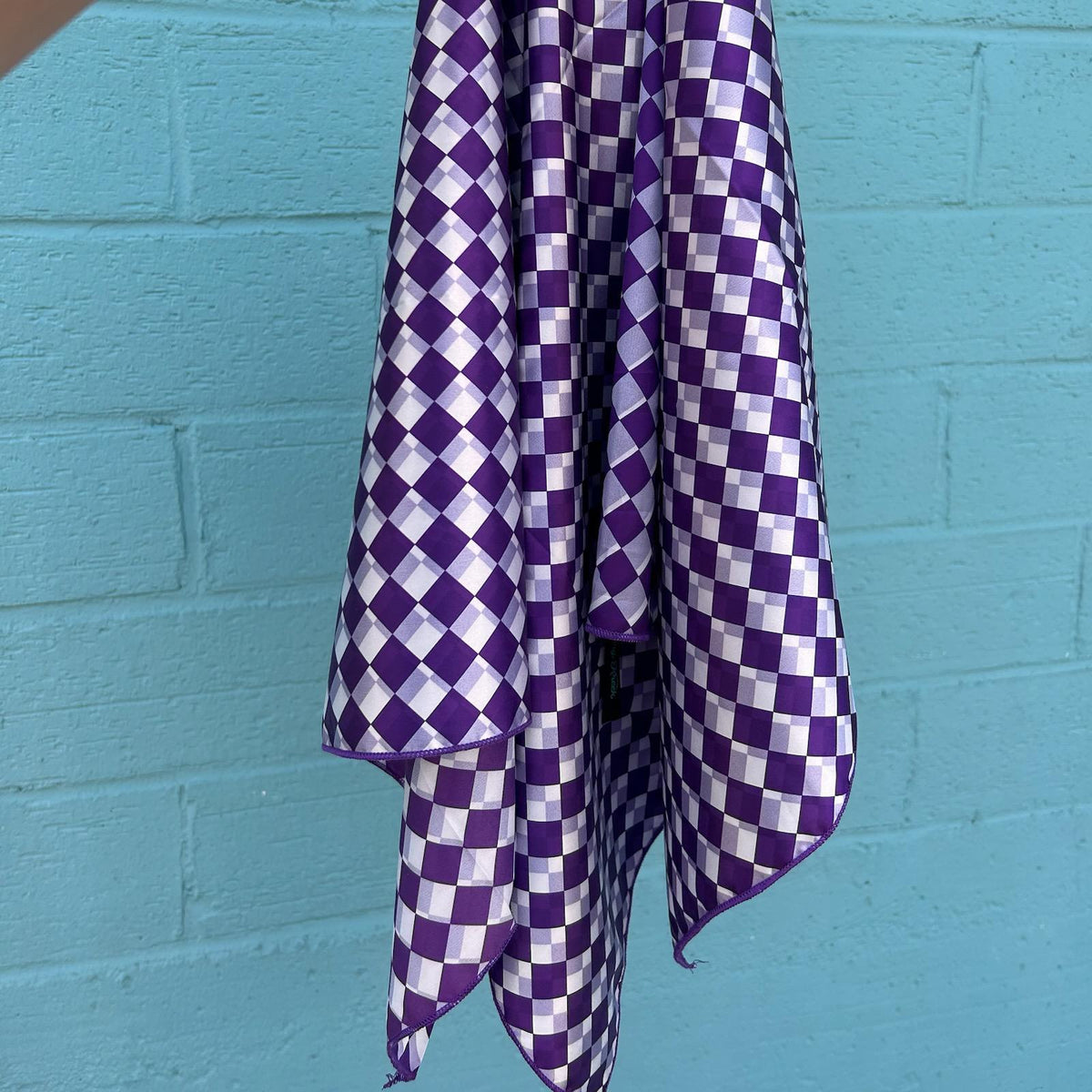 Purple Rag Design Purple Checkered Wild Rag – Frames Etc
