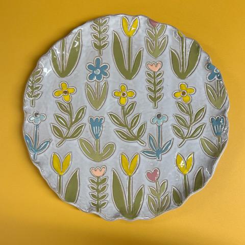 Flower Platter- Easter Mud Pie