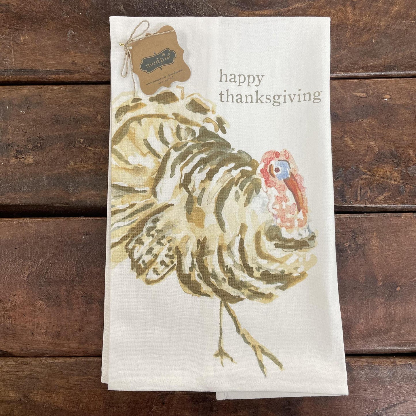 Happy Thanksgiving Towel - Mud Pie