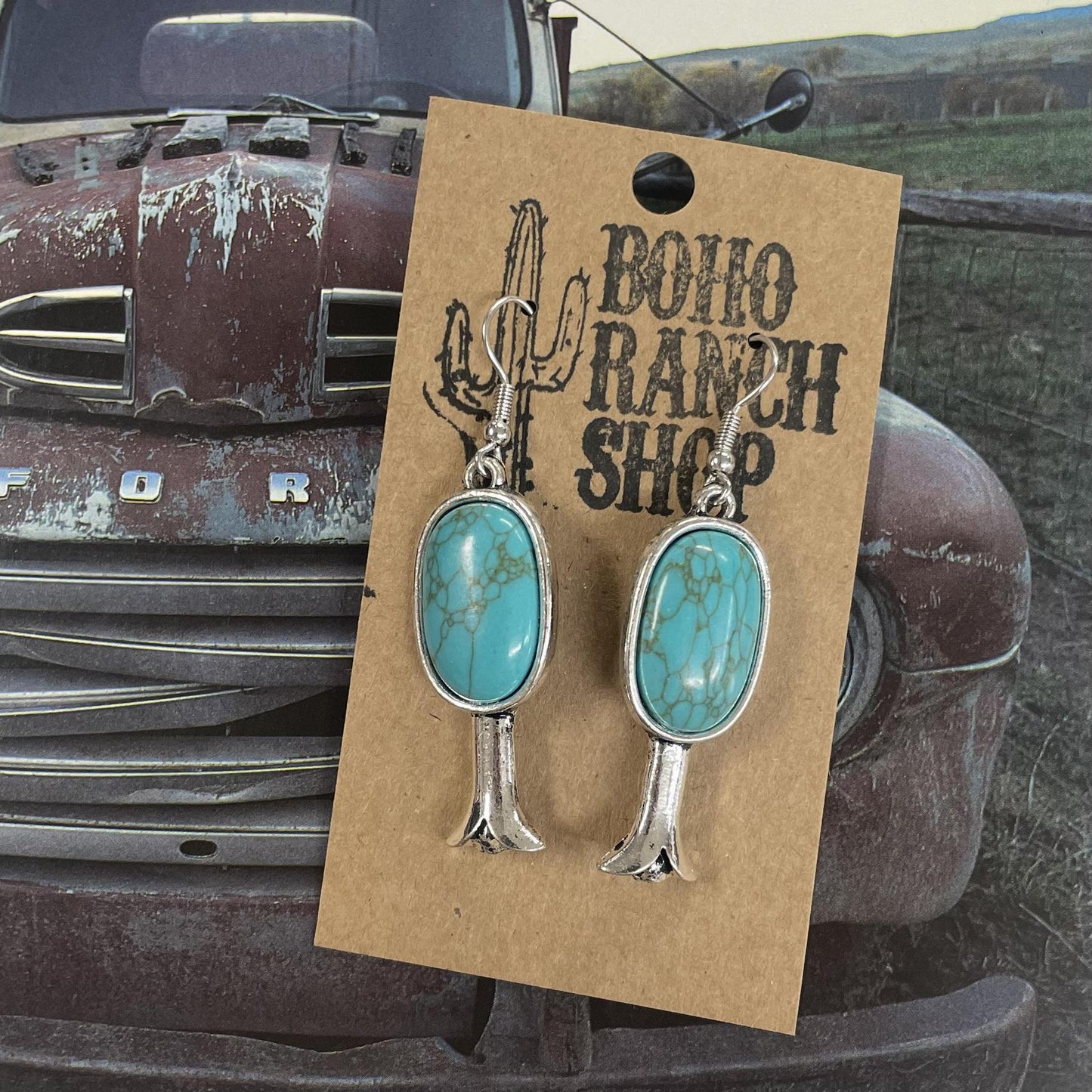 Squash Blossom Earrings- Boho Ranch