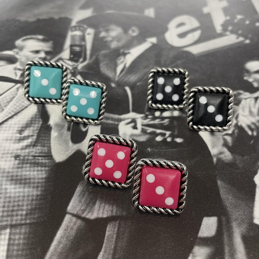 Dice Stud Earrings