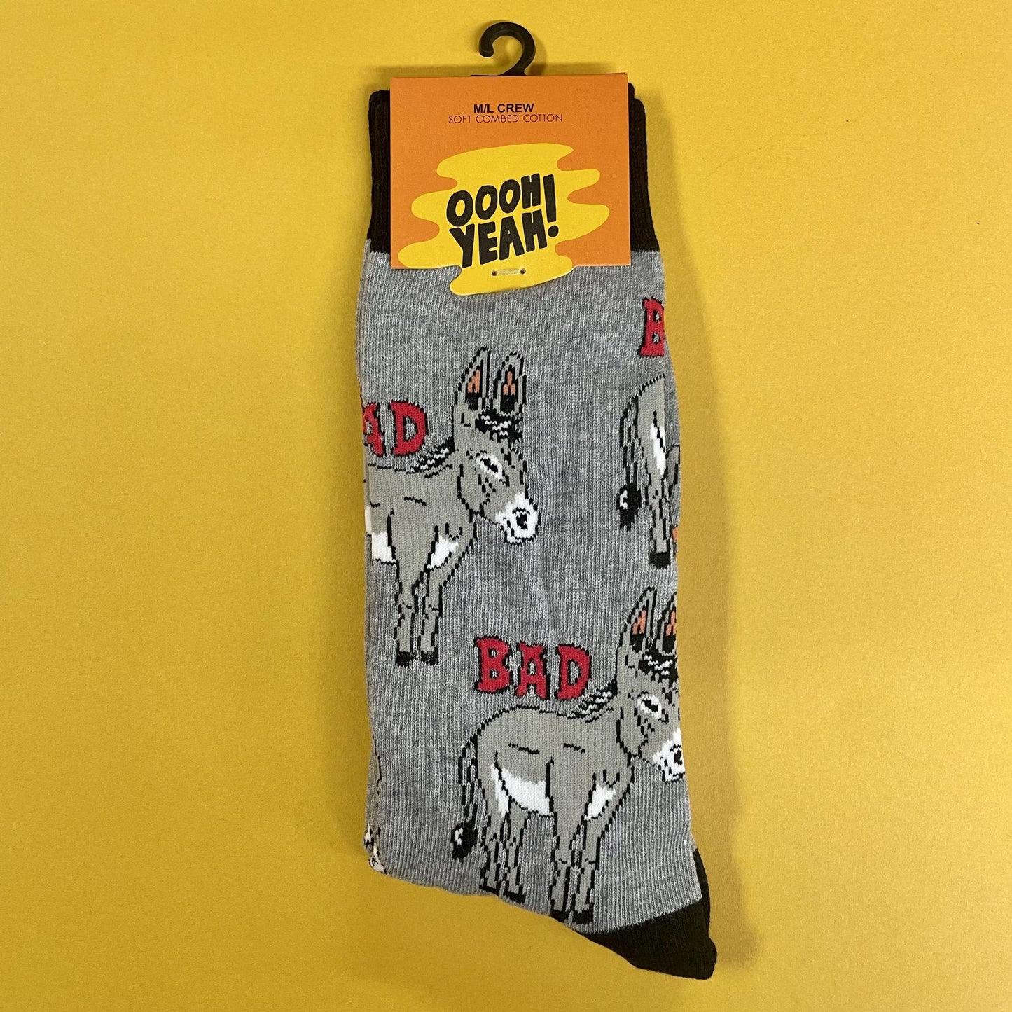 Bad *ss Men's Crew Socks- Oooh Yeah Socks