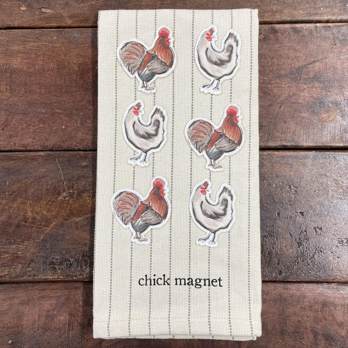Chick Canvas Patch Towel - Mud Pie