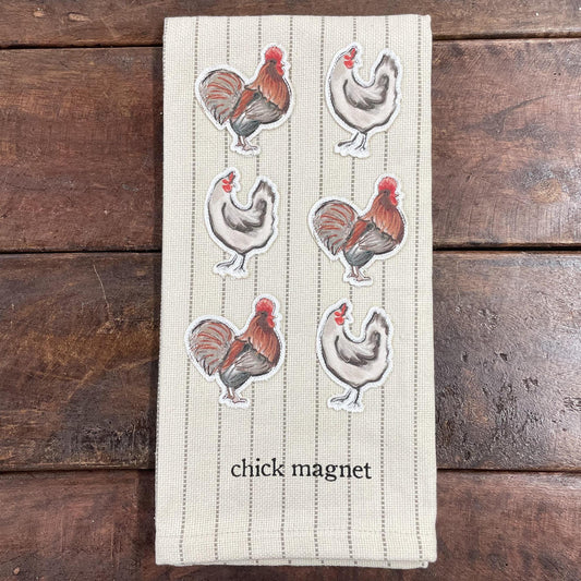 Chick Canvas Patch Towel - Mud Pie