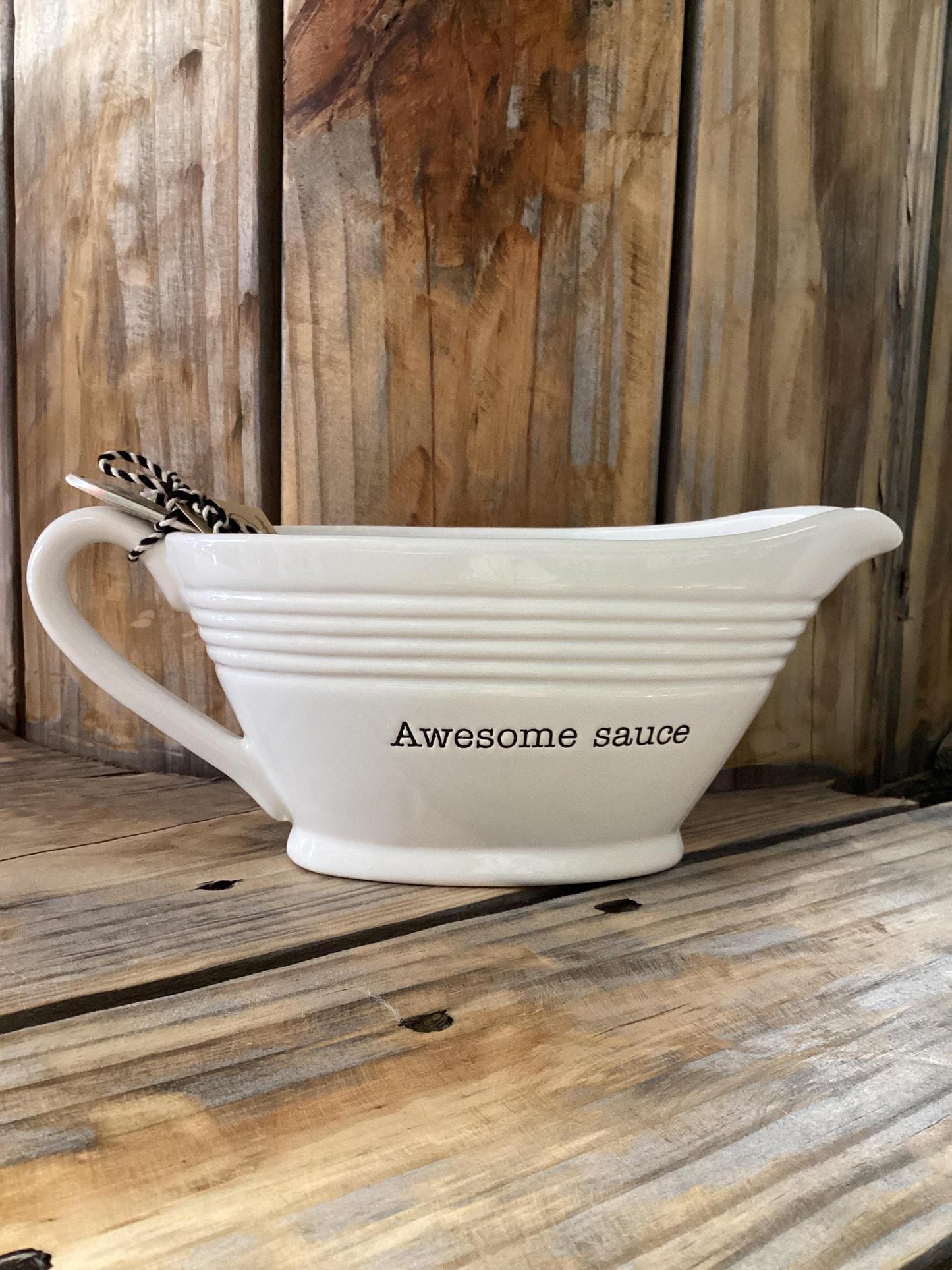 “Awesome Sauce” Gravy Boat - Mud Pie