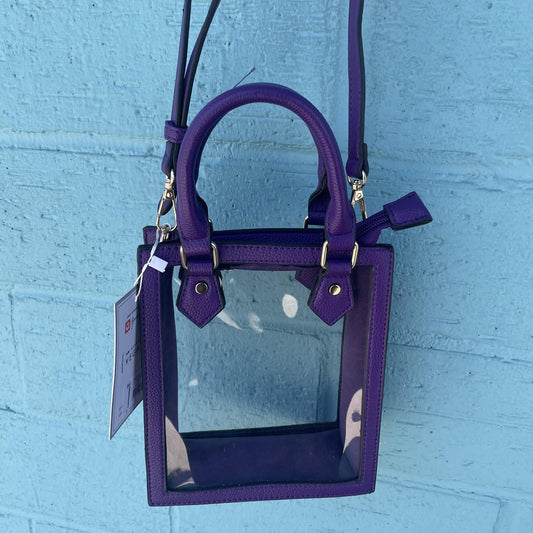 Purple Square Clear Crossbody- Jen&Co.