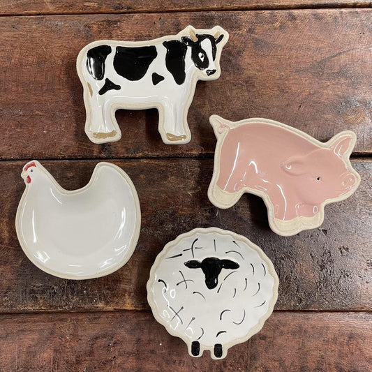 Farm Tidbit Plates - Mud Pie