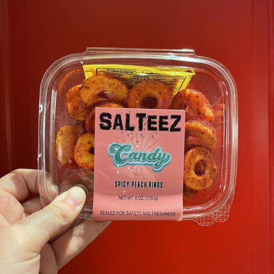 Spicy Peach Rings- Salteez