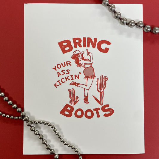 Bring Your Ass Kickin Boots- 8x10 Print- Deny Designs