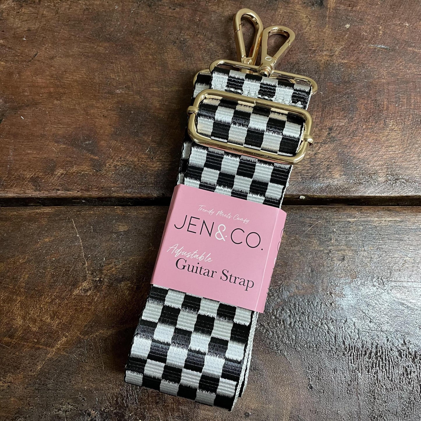 Checkered Purse Strap- Jen&Co.