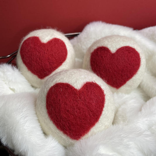 Heart Trio Dryer Balls- Friendsheep