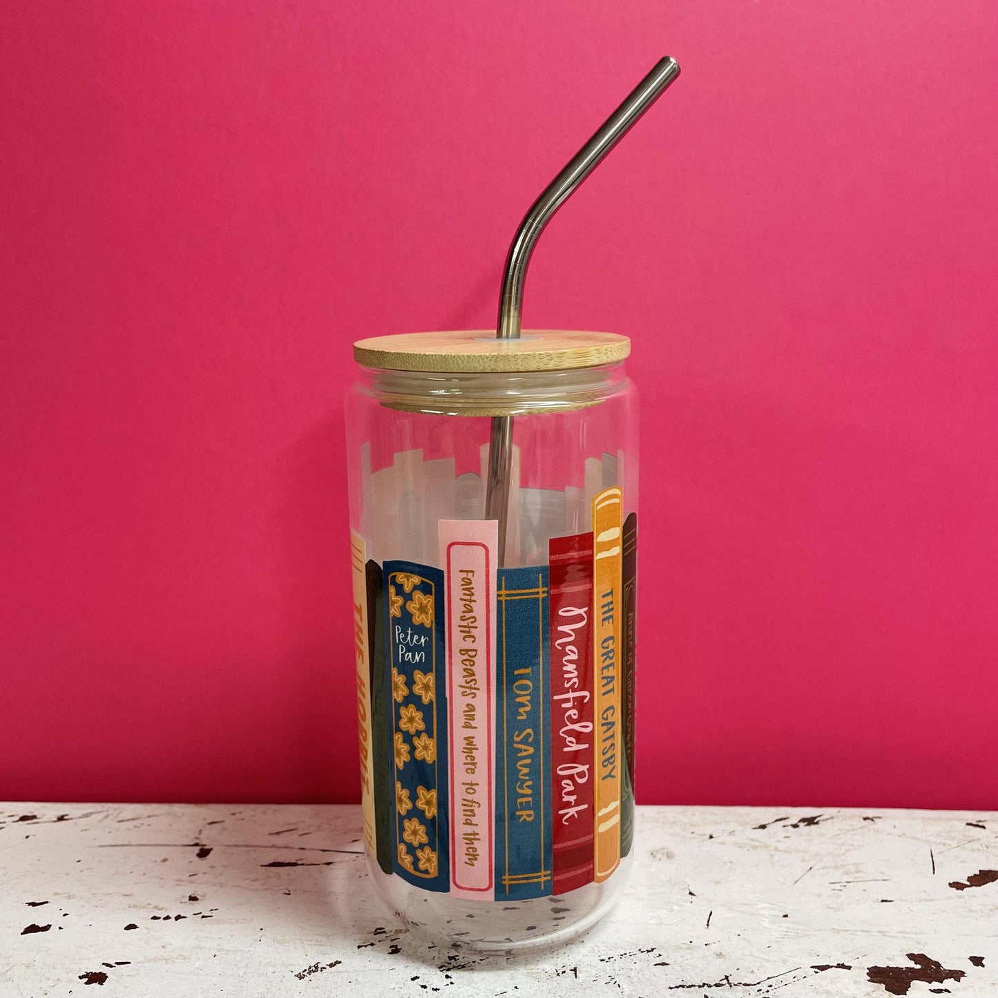 Books Glass Can Tumbler - Pippi Post