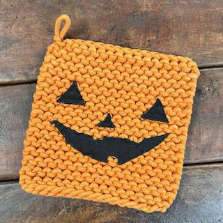 Pumpkin Pot Holder- Halloween Mud Pie