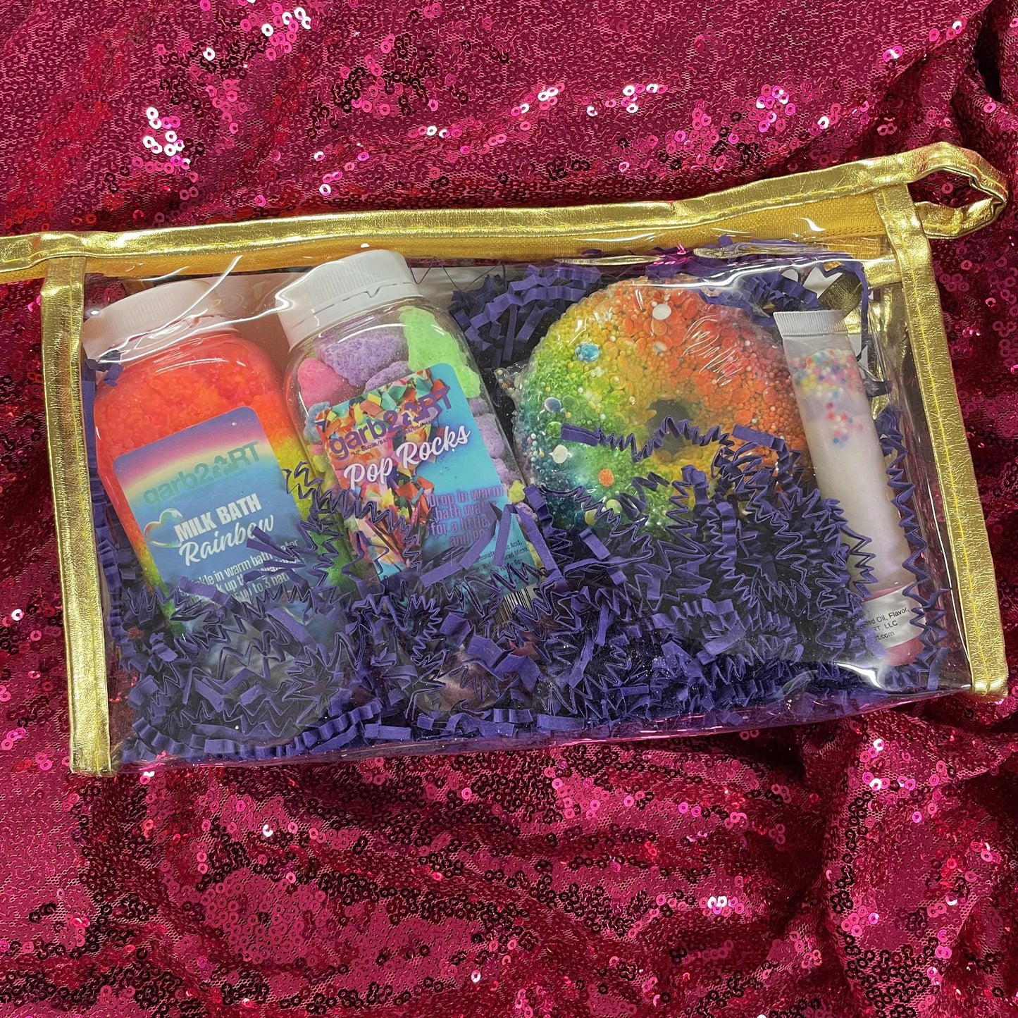 Rainbow Bath Gift Set- Grab2art