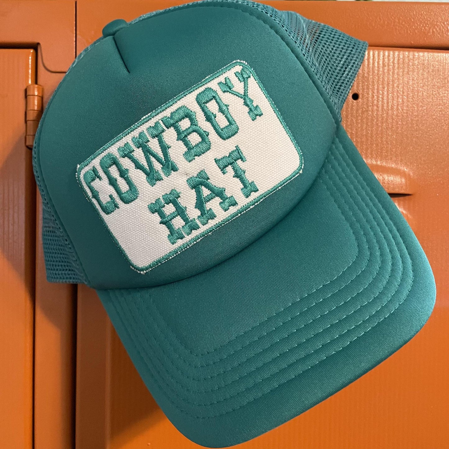 Teal "Cowboy Hat"- Trucker Hat