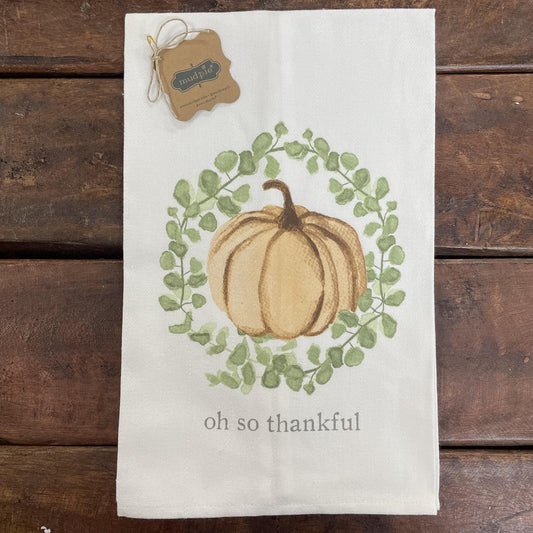 Oh So Thankful Towel - Mud Pie