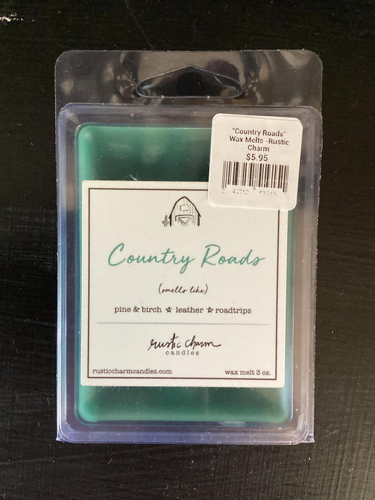 "Country Roads" Wax Melts -Rustic Charm