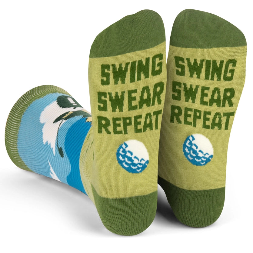 Swing, Swear, Repeat Socks - Lavley