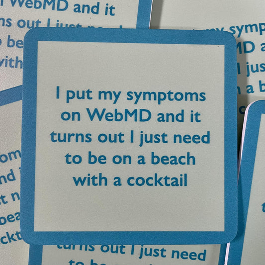 Beach Web MD Coaster- Drinks on Me