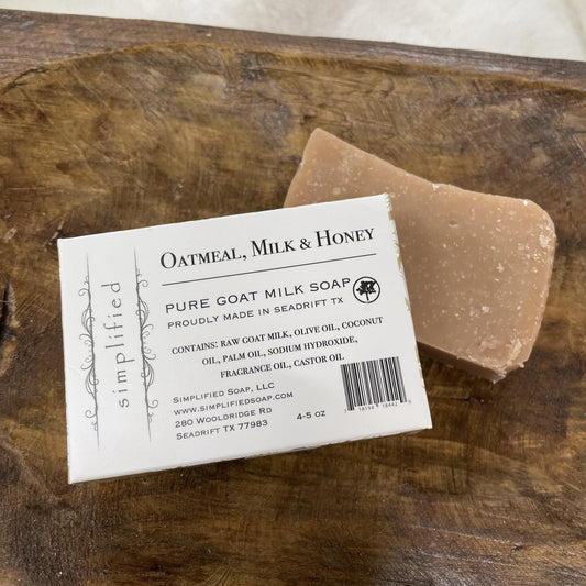 "Oatmeal, Milk & Honey" Bar Soap -Simplified