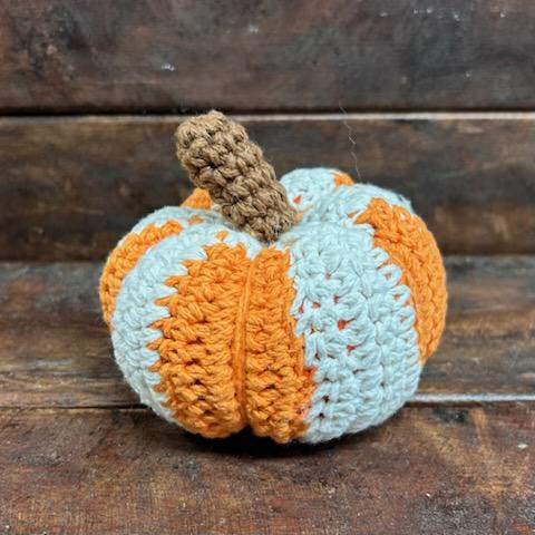 Mini Crochet Pumpkin- Mud Pie