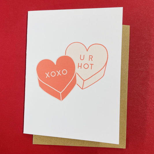 Candy Hearts Greeting Card - Maddon and Co.