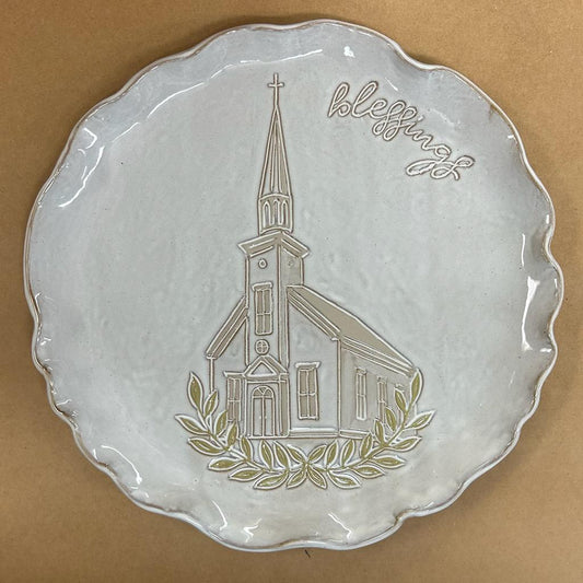 Church Blessing Platter - Mud Pie