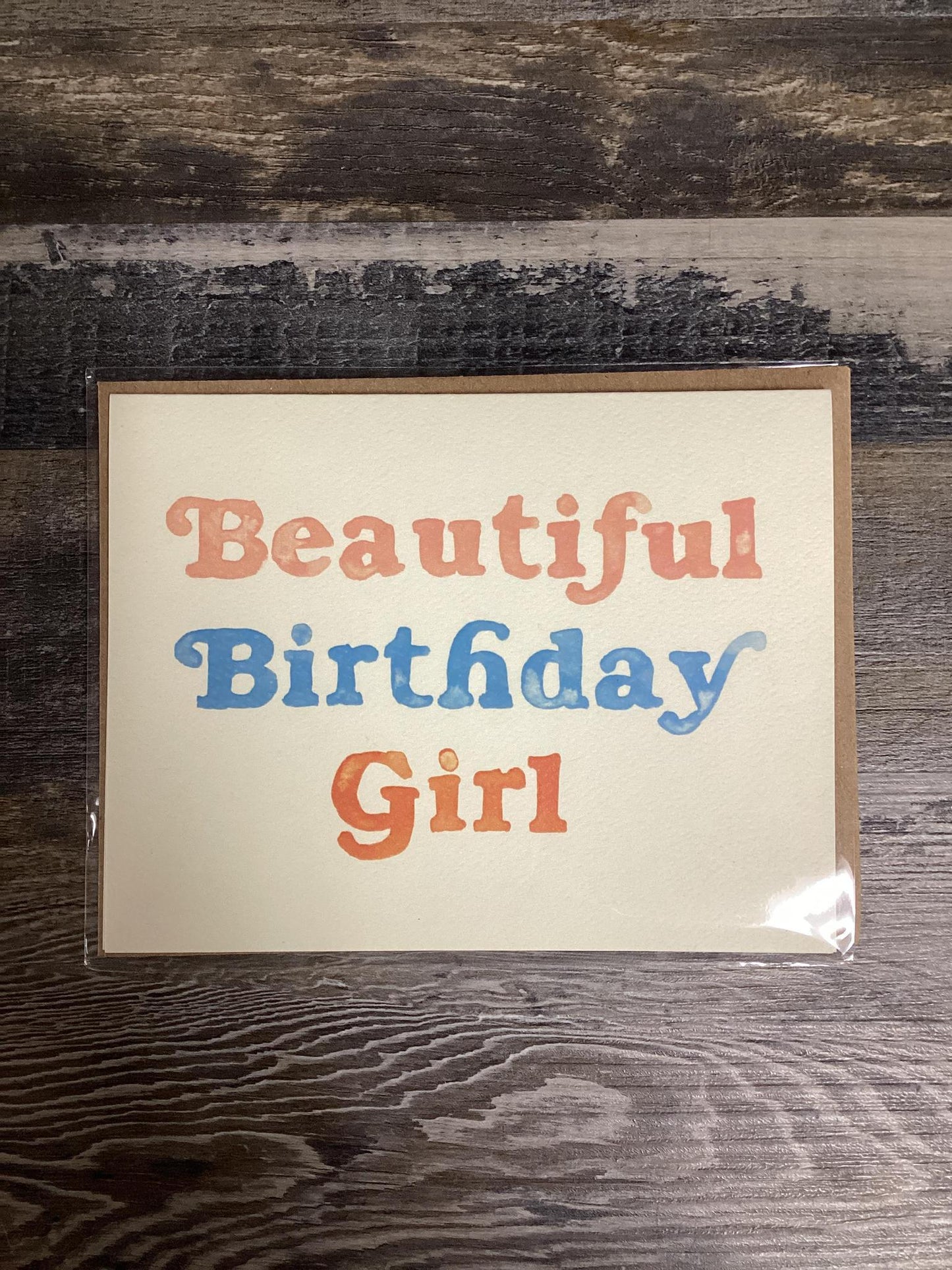 "Beautiful Birthday Girl" Card