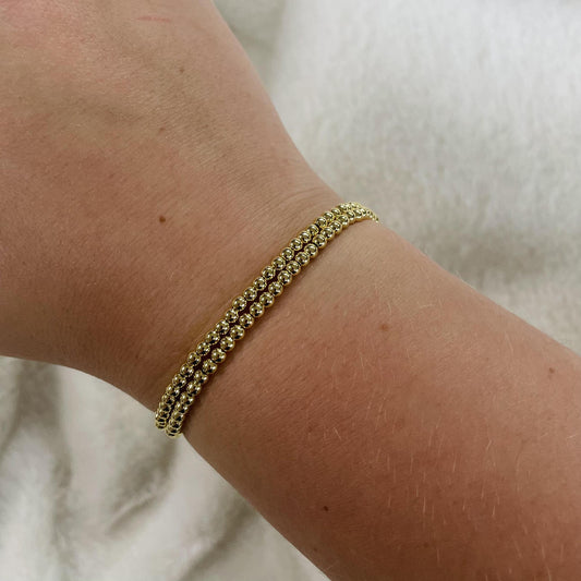 Gold Beaded Bracelet- FC