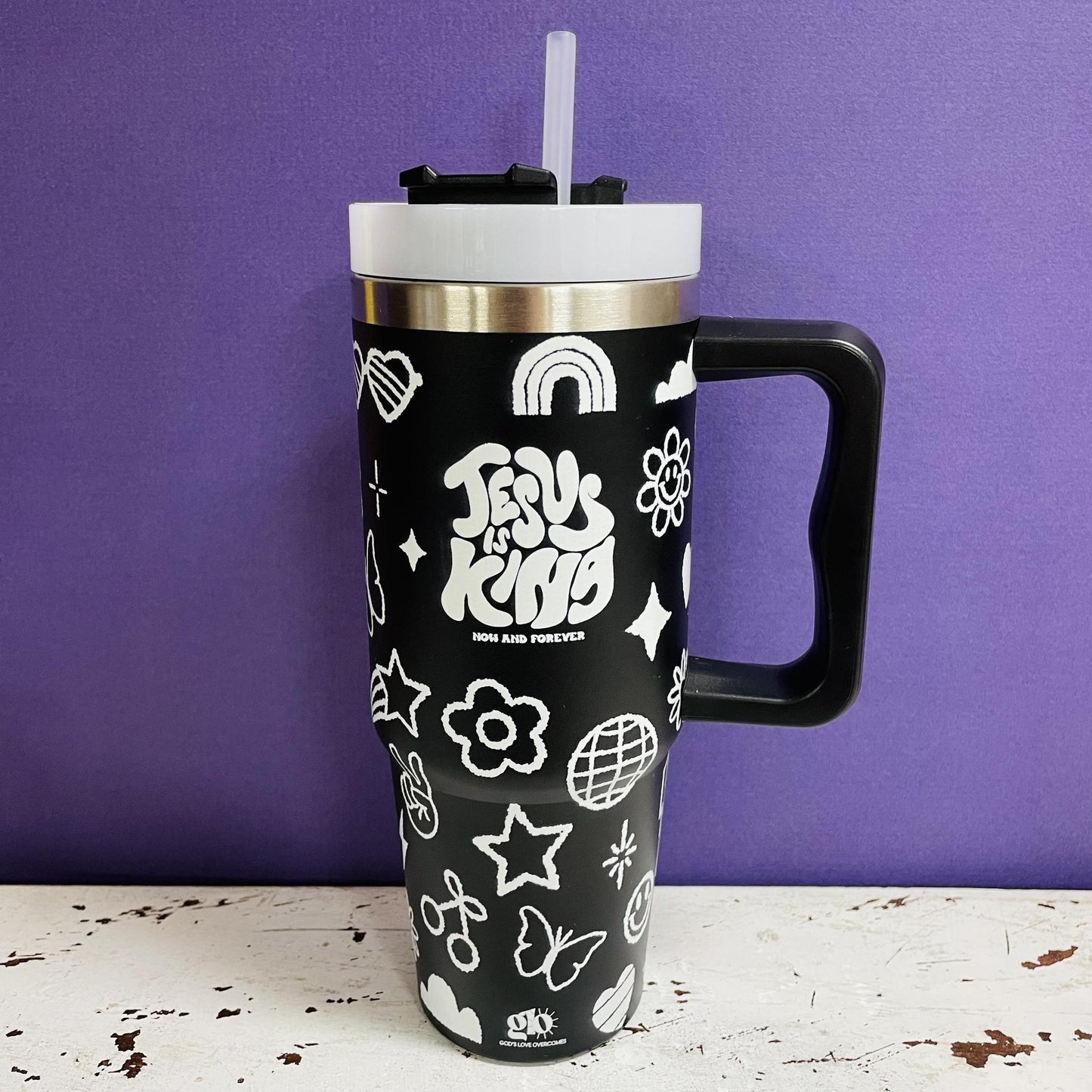 Jesus Is King Tumbler - GLO