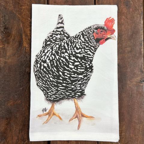 Plymouth Rock Chicken Towel- Dolly Estelle