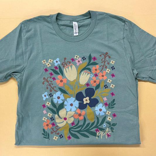Floral Sage T-shirt- PPTX