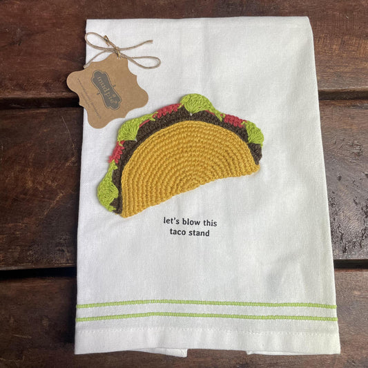 Taco Fiesta Crochet Towel- Mud Pie